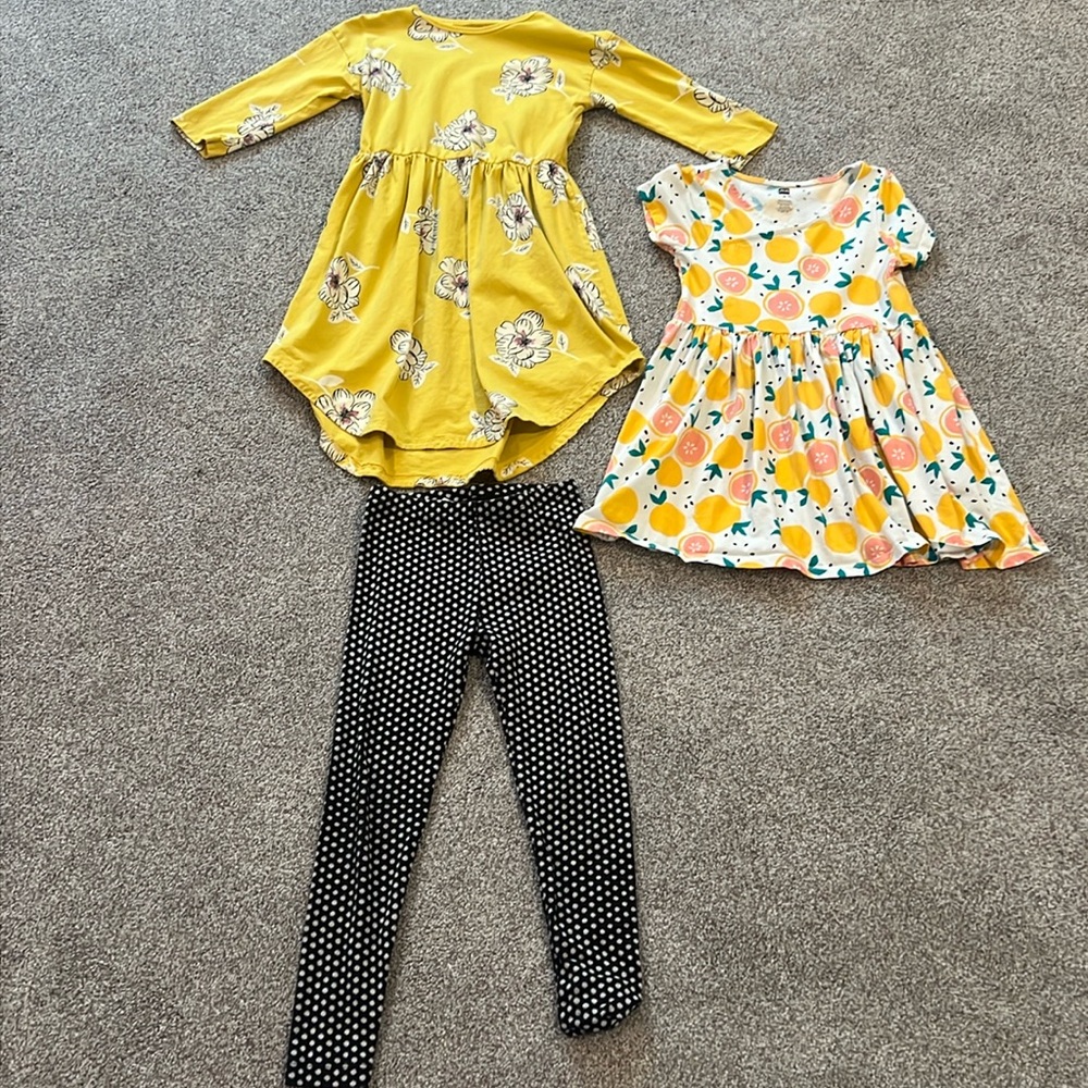 Tea collection girls size 6 dresses- lot of two